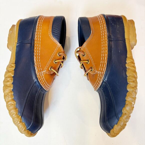 L.L. Bean Boots Duck Boots Navy Blue Waterproof Women’s size 8 - Picture 3 of 8